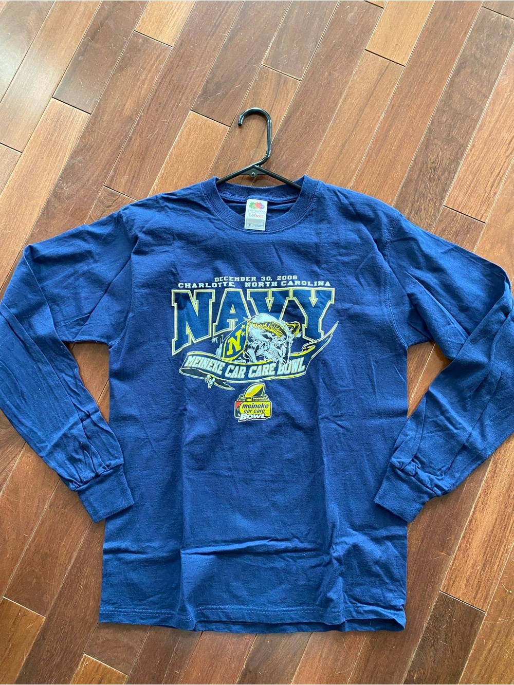 2006 Meineke Car Care Bowl Navy Midshipmen LS Shirt US Naval Academy M Football